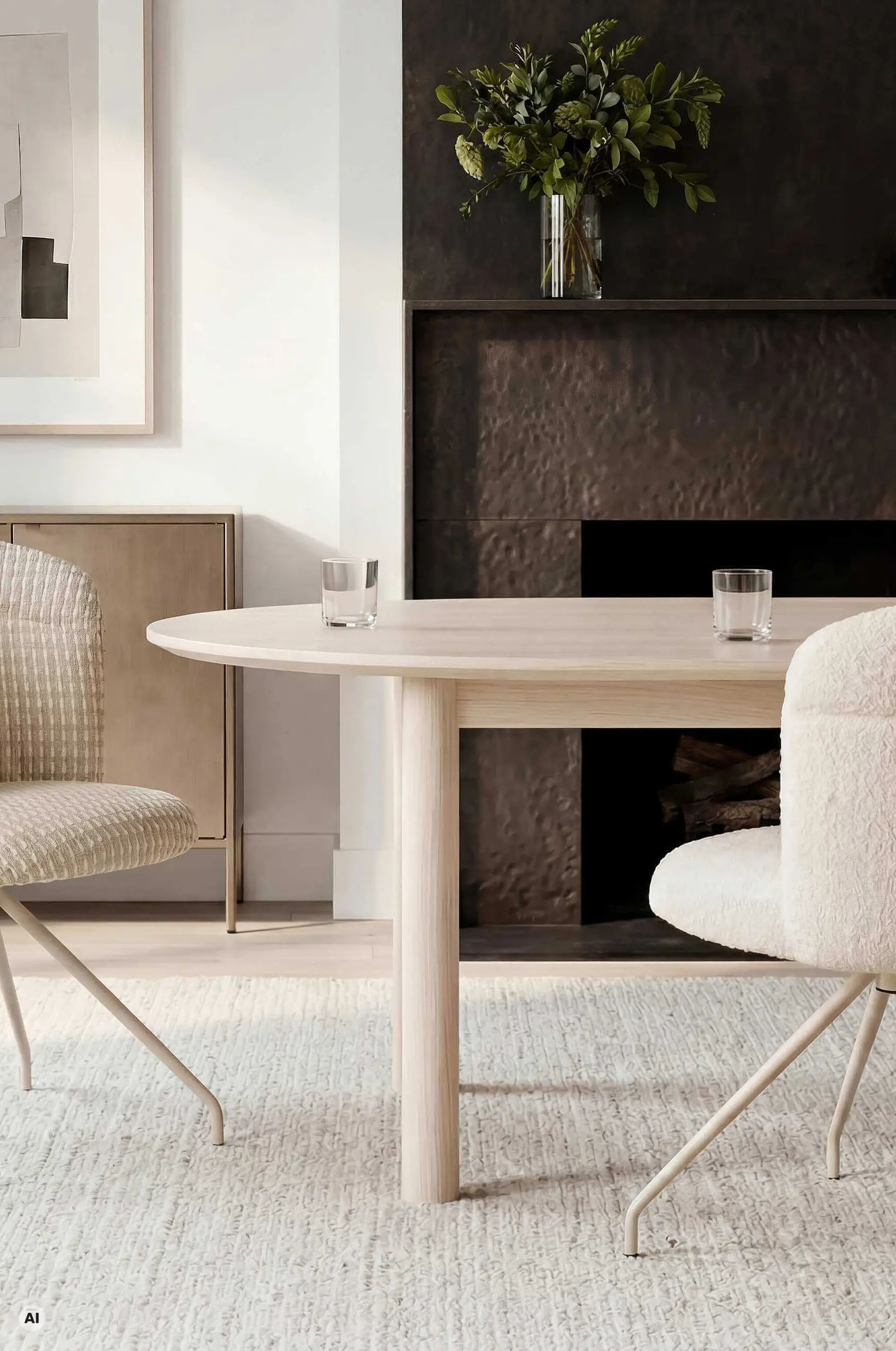 Picolla chair with Shaun White upholstery in a cosy atmosphere